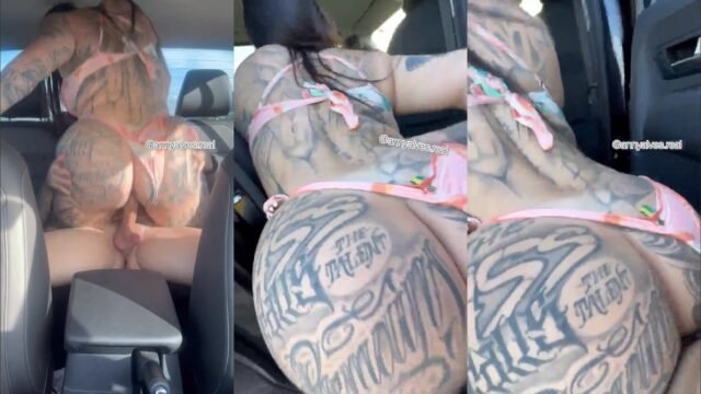 Anny Alves tatuada gostosa fudendo na praia.